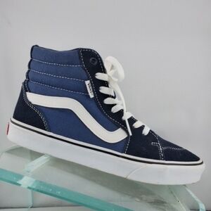 Vans High-Top Sneakers - Blue and White